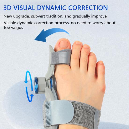 Корректор косточки большого пальца стопы для мужчин и женщин, корректирующее устройство для косточки большого пальца стопы, регулируемый выпрямитель для пальцев ног с силиконовой подушечкой, устройство для облегчения боли в ногах
