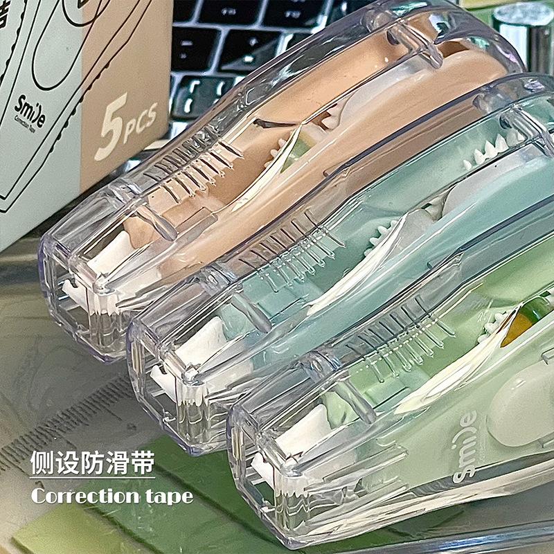 Press Type Refillable Correction Tape Morandi Color Portable High Beauty Correction Tape
