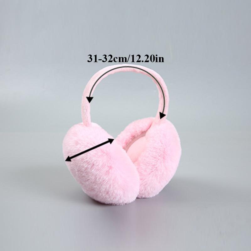 Foldable Plush Earmuffs Fur Headphones Earmuff Ladies Autumn And Winter Ear Cover Russia Winter Fur Earlap Girl Cute Ear Bag