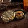 Retro Zinc Alloy Incense Holder Buddhism Incense Burner for Coil Incense Inscent Cone Burner Home Decor Yoga Meditation