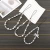 Pearl Bow Beaded Mobile Phone Lanyard Keychain Pendant Accessory