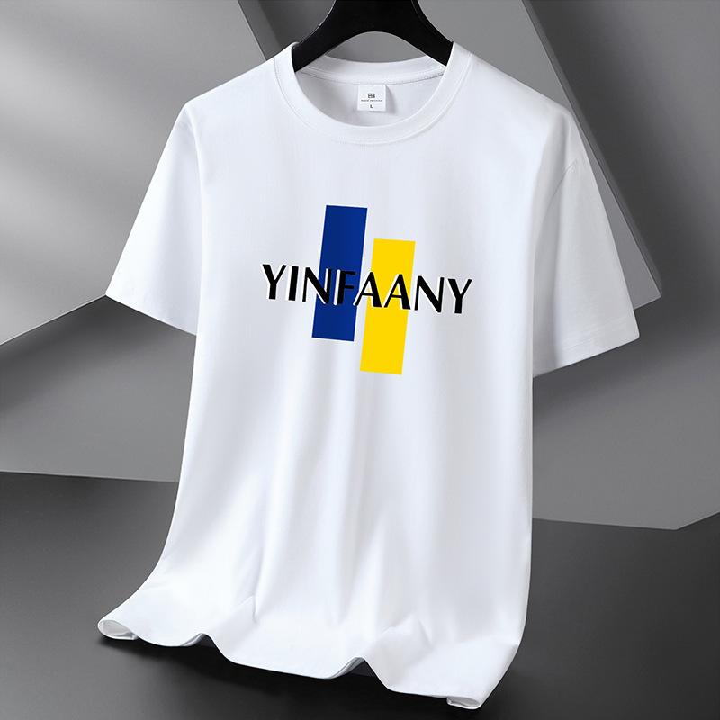 Мужская футболка из чистого хлопка, 10 цветов, S-6XL