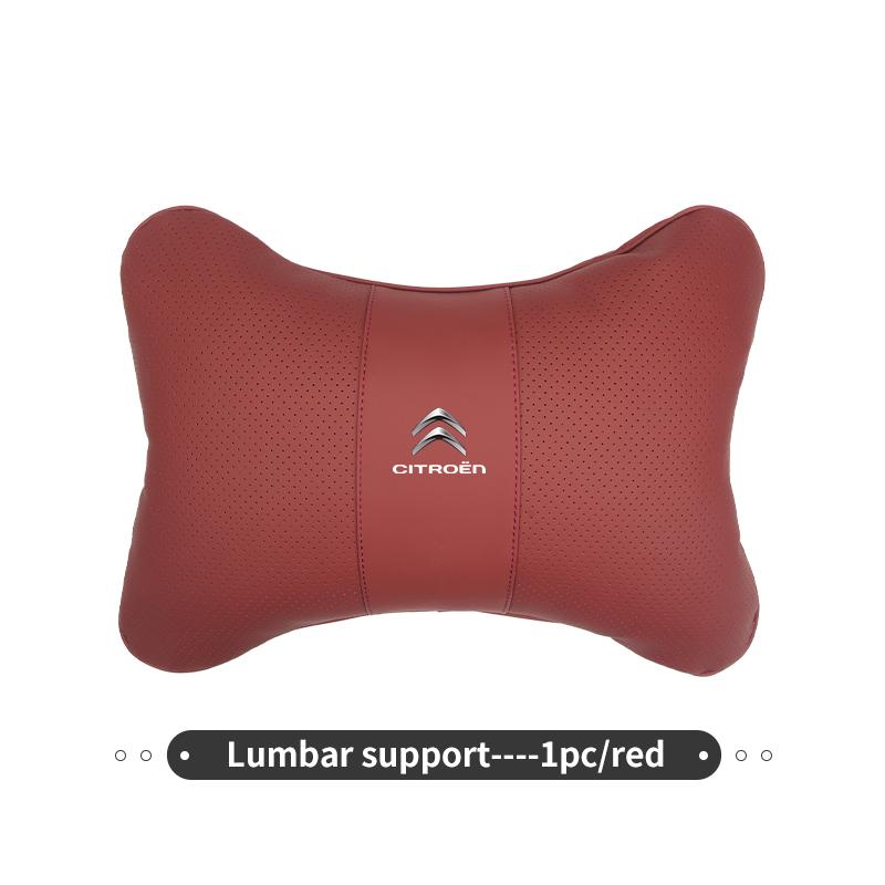 AOU4 For Citroen Car Seat Back Head Neck Pillow Cushion Headrest Lumbar Support C4 C3 C5 C1 C2 C6 C4L DS3 DS4 Berlingo Picasso Jumper