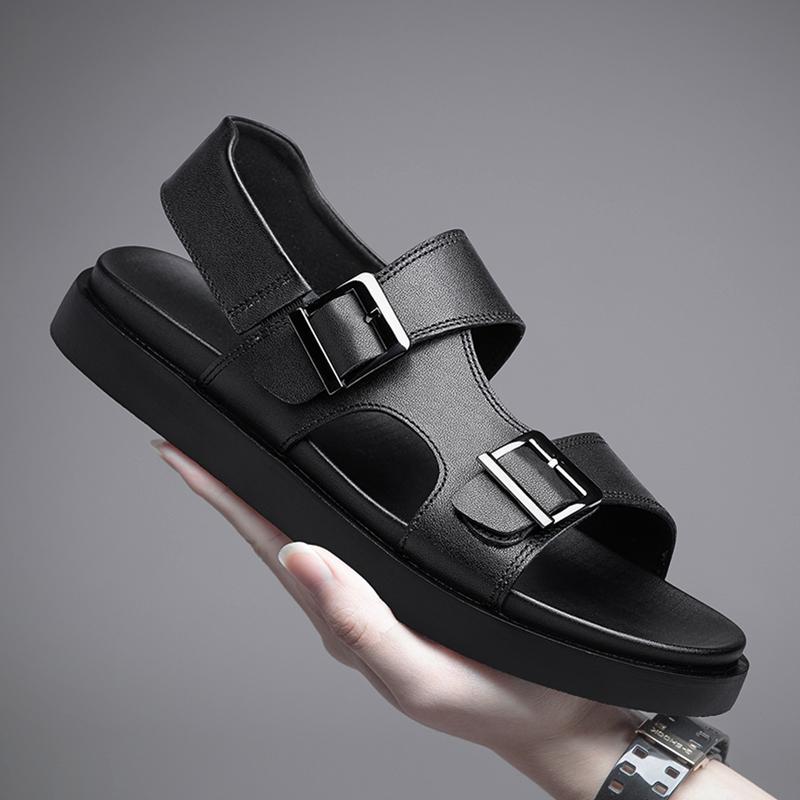 Summer Men Fashionable Sandals European-style Casual Comfortable Business Office Driving Trip Beach Sandals 38-47 Men Sandals
