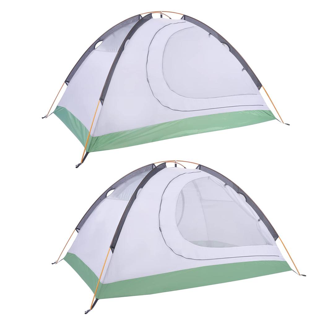 GEERTOP 2 Person Solo 4 Double Water Pressure Resistance Mountaineering Tent with Cold Easy Army Green Tent, Tent, Lightweight, Seasons, Layer,