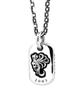 LION HEART Necklace HOWL Dog Tag 925 Silver 50cm Necklace/Silver