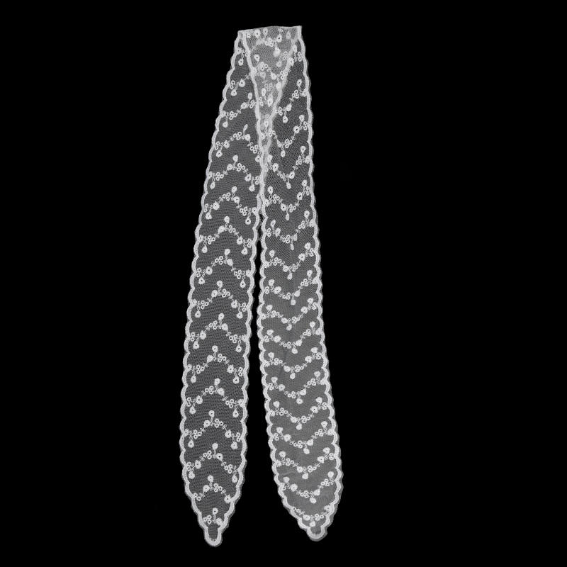 Elegant Travel Embroidery Lace Shoulder Bag Korean Style Large Capacity Women Sweet Tote Bag with Ribbons