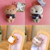 Soft Cuddly Miniature Plush Fox Toy Keychain Perfect For Bags Accessories
