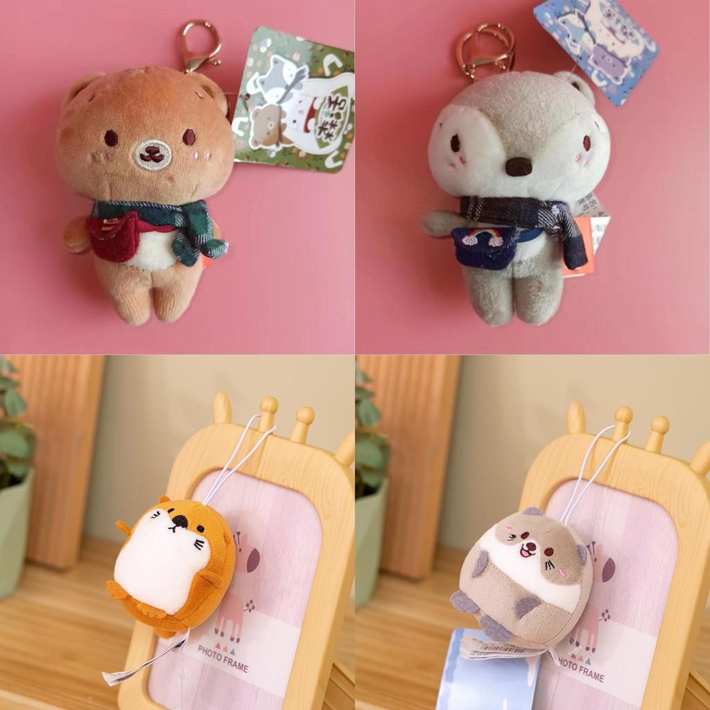 Soft Cuddly Miniature Plush Fox Toy Keychain Perfect For Bags Accessories