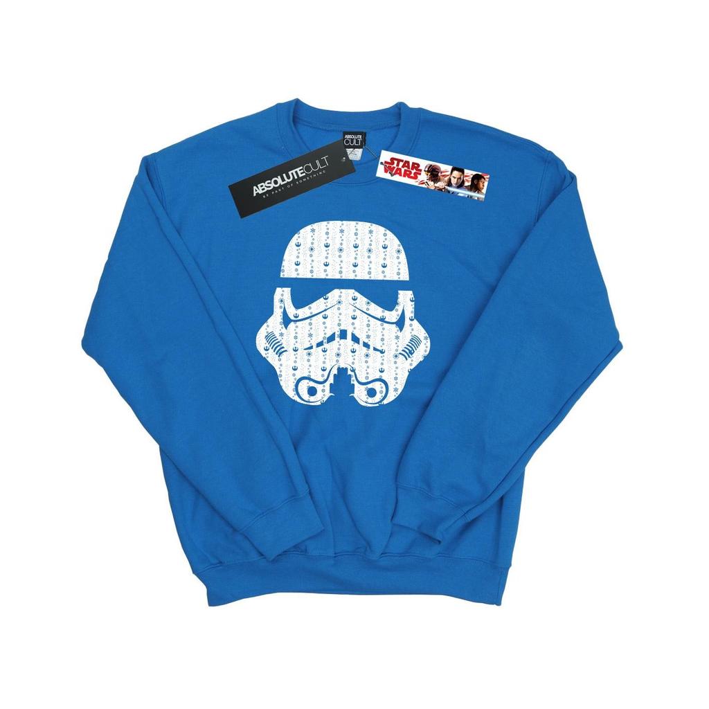Star Wars Mens Christmas Stormtrooper Helmet Sweatshirt
