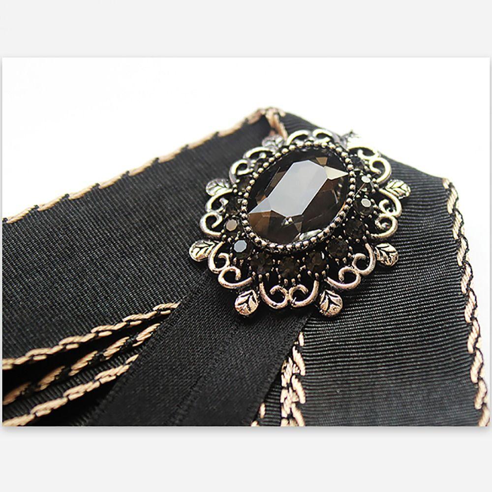 Elegant Women's JK Bow Tie Brooch Bowknot Shirt Bowtie Fashion Ribbon Bow Tie  Shirt