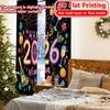Набор из 2 шт. Прямая печать Newyearbliss Гардинная пряжа Гардины Декор комнаты Идеально Спальня Гостиная Современные Изготовлены из Полиэстера Сидячее Окно