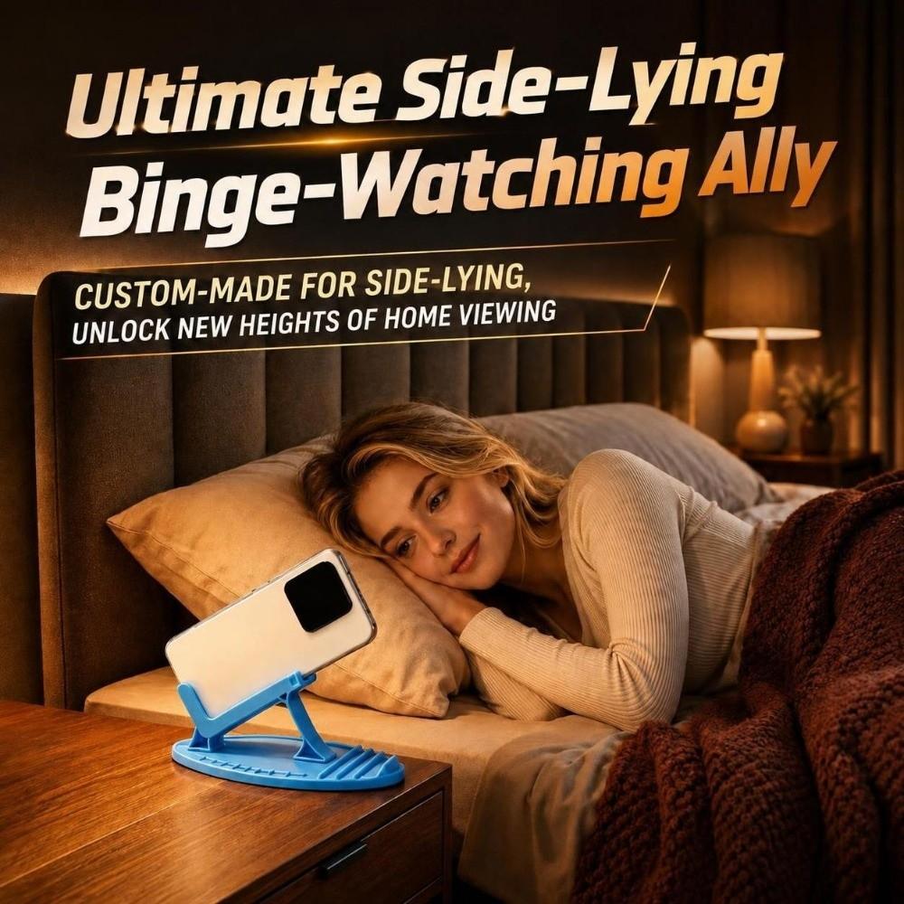 3D Printing Lazy Phone Stand Plastic Horizontal Phone Holder Side-lying Phone Holder Bed Sofa