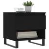 VidaXL Table basse noir 50x46x50 cm bois d’ingénierie 830926