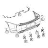 1-Count Black Plastic Parking Sensor for Dodge Challenger PDC Eye Sensor 5M