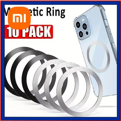 Xiaomi 10/5 шт. для Magsafe Магнитное кольцо-пластина Универсальные наклейки Поддержка беспроводной зарядки Металлическая пластина для iPhone Samsung Xiaomi