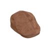 Solid color simple suede forward hat children autumn and winter casual versatile face small retro anti-duck hat