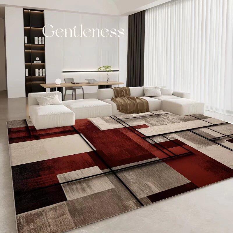 Nordic Carpet Living Room Geometry Decoration Carpets Modern Pattern Large Area Rug Bedroom Rooms Doorway Floor Mats Tapis Salon