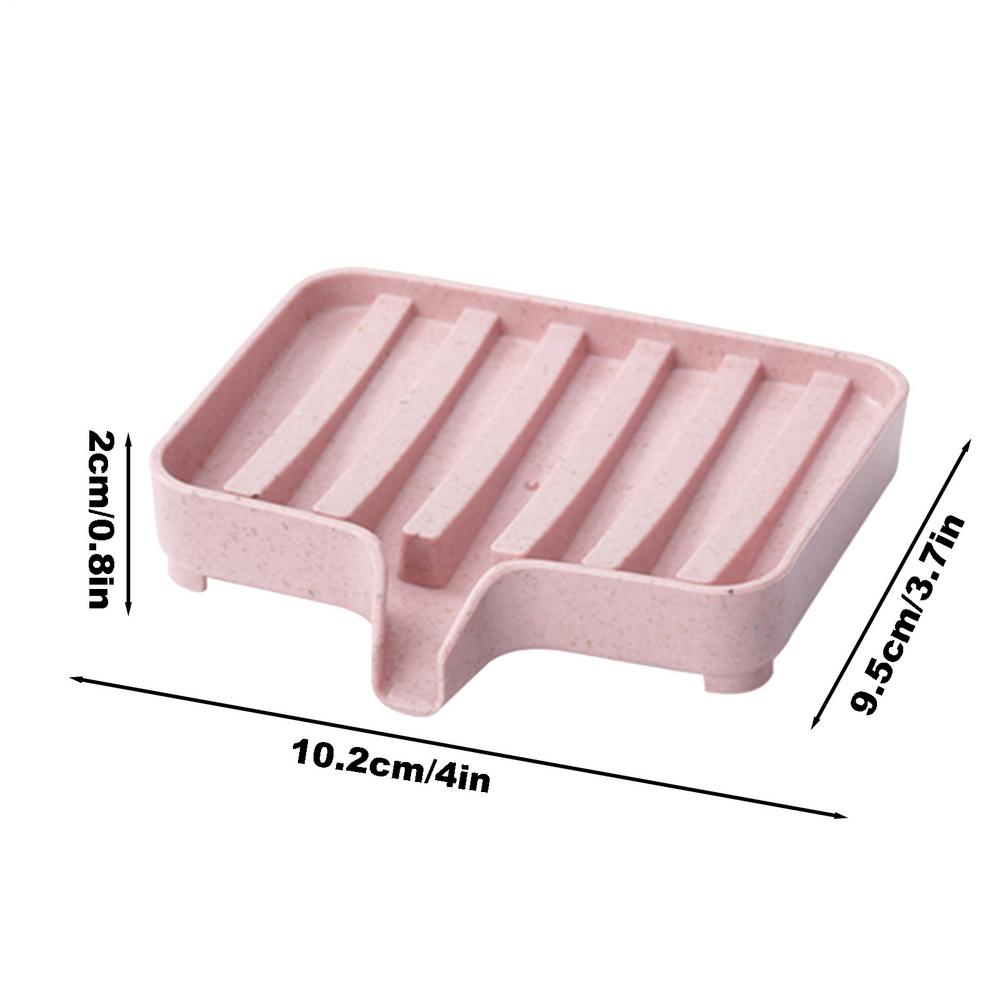 Drain Soap Holder Soap Box Portable Tray Drying Rack for Shower Sponge Container Kitchen Bathroom Accessories