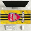 Arsenal F.c. Customized Name Mouse Pad Desk Mat HD Print Desk Pad Non-Slip Rubber Base Gaming Accessories Ideal Gift for Gamers