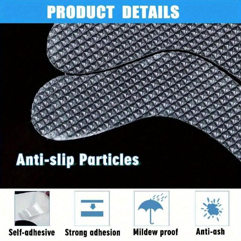 Transparent Anti-Slip Stickers for Bathroom Floor and Shower - Bathtub Floor Safety Anti-Slip Strips