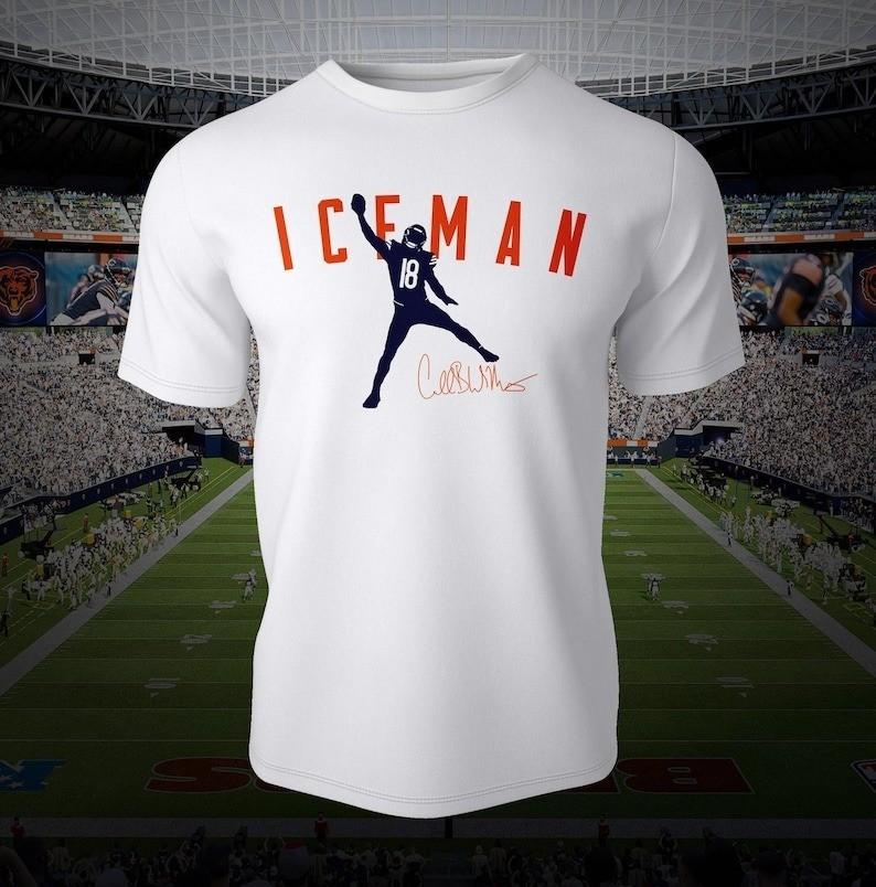 Футболка Iceman Caleb Williams | Футболка с графикой Bears унисекс
