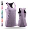 Female Yoga Shirts Sports Vest Fitness Tops Sleeveless Shirt Quick Dry Tights Running Singlet Gym Clothing