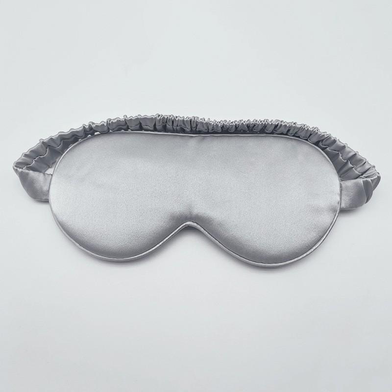 Silk Sleep Eye Mask Dark Room Rest Breathable Light-Blocking Eyeshade In Pure Color Soft Mulberry Comfort Fit