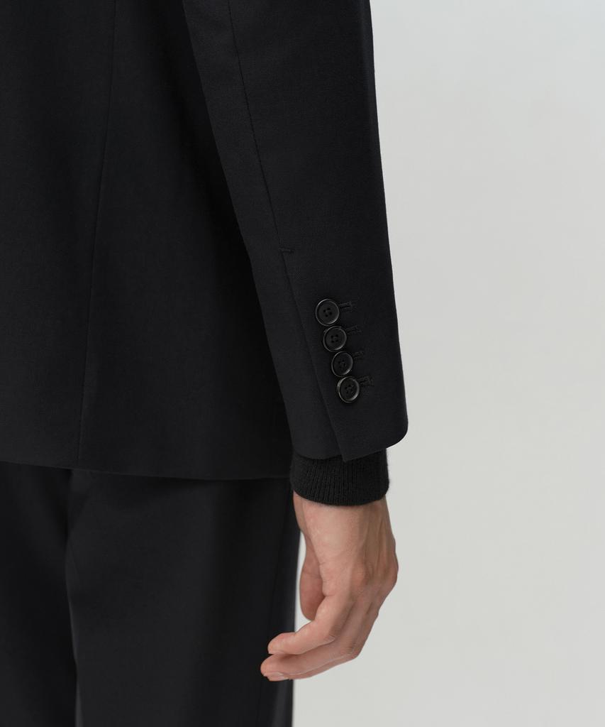 MUSINSA STANDARD [Plus] Relaxed Basic Wool Blazer [Black]