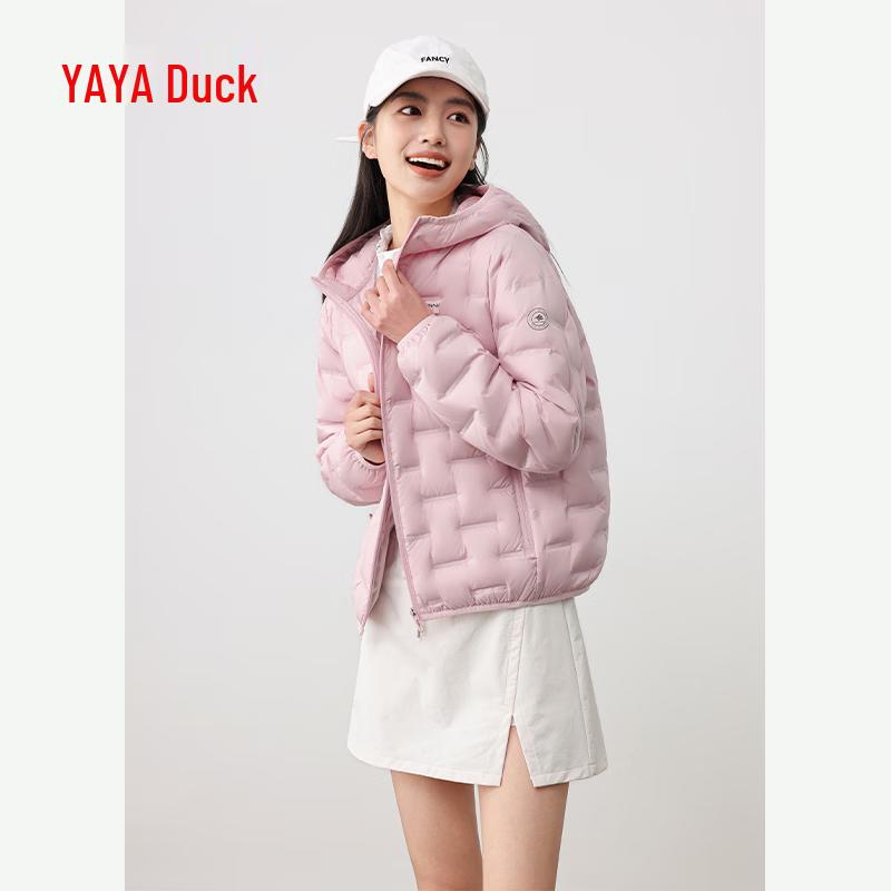 Женский легкий теплый пуховик Yaya с капюшоном