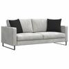 Sofa Cushions 2 pcs Black 45 x 45 cm Fabric