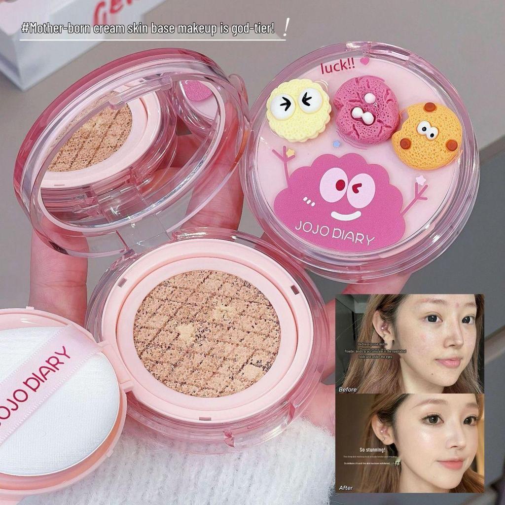 JOJO DIARY Lucky Cookie Cushion BB Cream: Long-lasting, Adherent, Concealing Student Foundation.