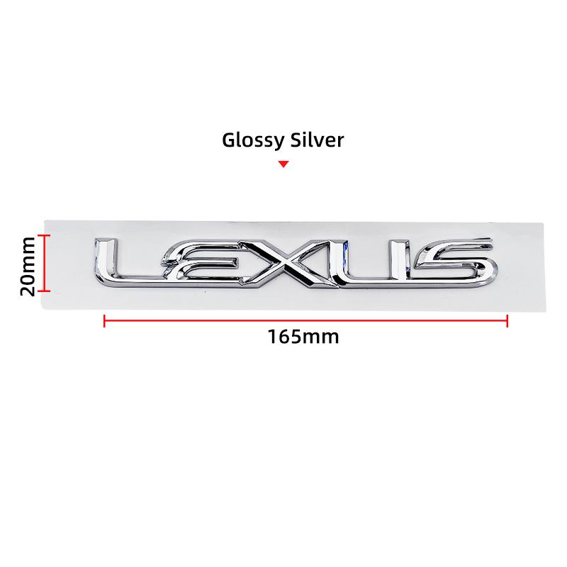 Interior Stickers 3D ABS Car Rear Trunk Emblem Badge Sticker Logo For Lexus ES300 IS300 IS350 ES250 ES350 IS250 CT200H GS350 NX2