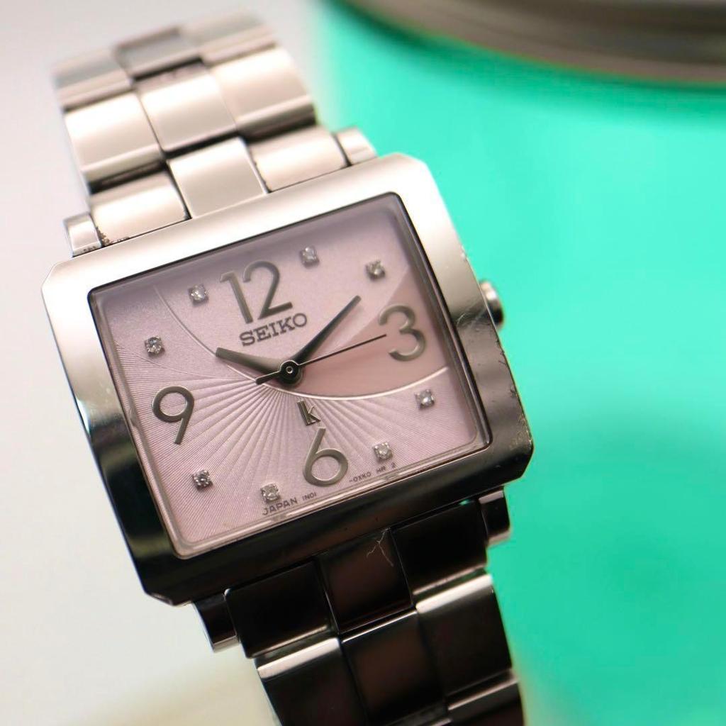[USED] SEIKO Lucia Silver 8P Diamond Women's Watch 935