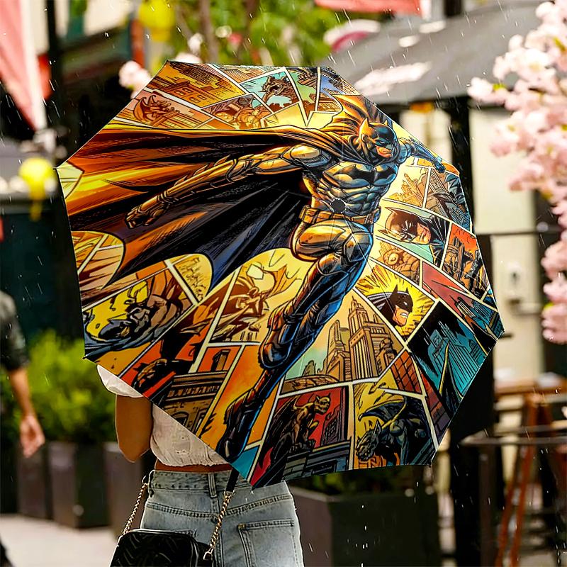 Batman Print Umbrella Automatic Opening/ Closing - Portable Foldable Design - Daily use for Travel/Outdoor - Gift for Birthday