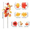 1pcs Thanksgiving Pumpkin Maple Leaf Tree Branch Artificial Simulation Decoration Fall Autumn ADM