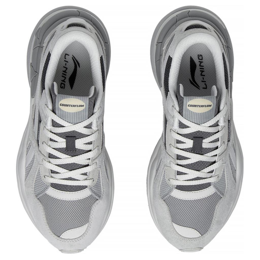 Li Ning Origin CF Tracing Износостойкие Дышащие Низкие Спортивные Повседневные Кроссовки Женские Серый Черный AGCT172-3