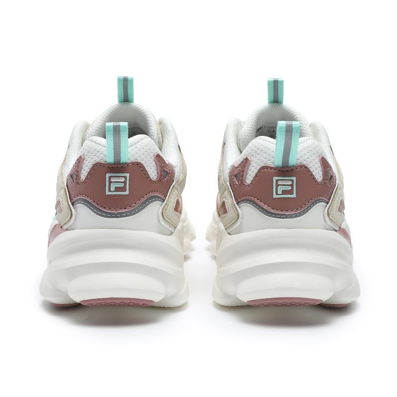 Fila Retro Series Versatile Fashion Trend Low-Top Casual Shoes Women Sneaker Snow-White Angora-Brown F12W422111FSB