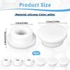 6 шт. Резиновые заглушки для перелива раковины, Крышки, Крышка слива перелива раковины, Крышка отверстия раковины для ванной и кухни, Многоразовые круглые крышки для перелива, Вставка для слива