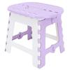 Foldable Step Stool Household Plastic Small Folding Step Stool for Camping Fishing Outdoor Light Purple