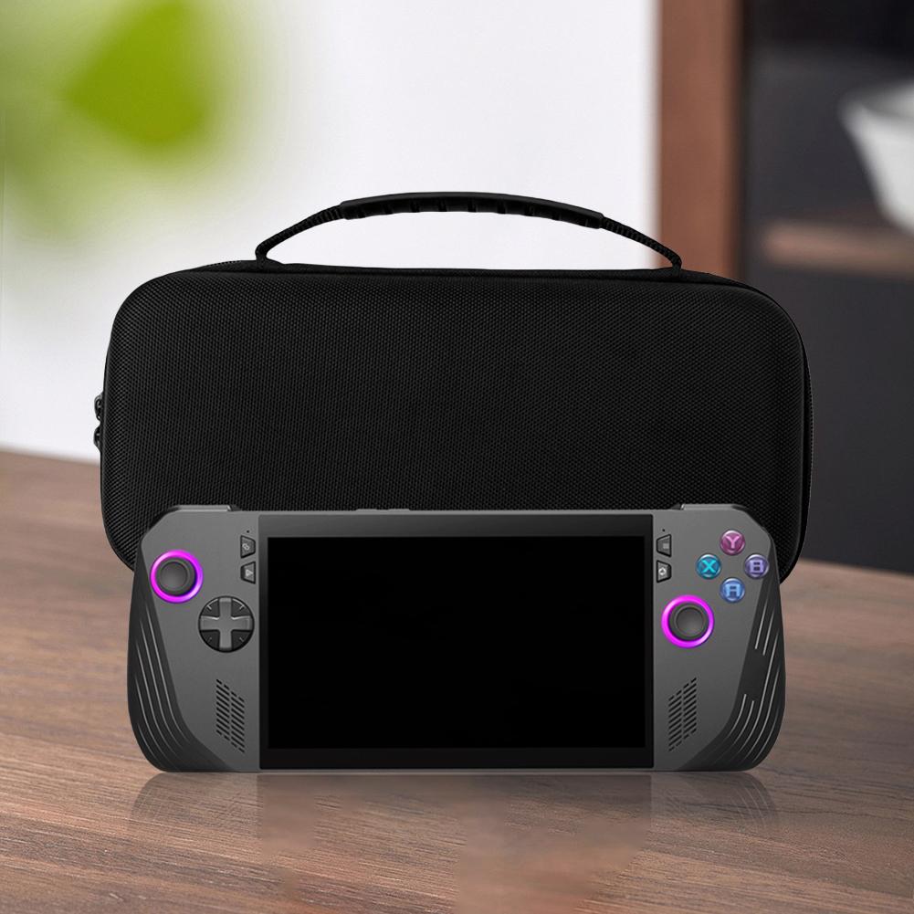 EVA Travel Protective Case Waterproof Hard Shell Case Shockproof with Accessory Pocket for Asus Rog Ally X/Rog Ally Game Console