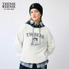 Teenie Weenie Women's Bear Graphic Colorblock Hooded Sweatshirt