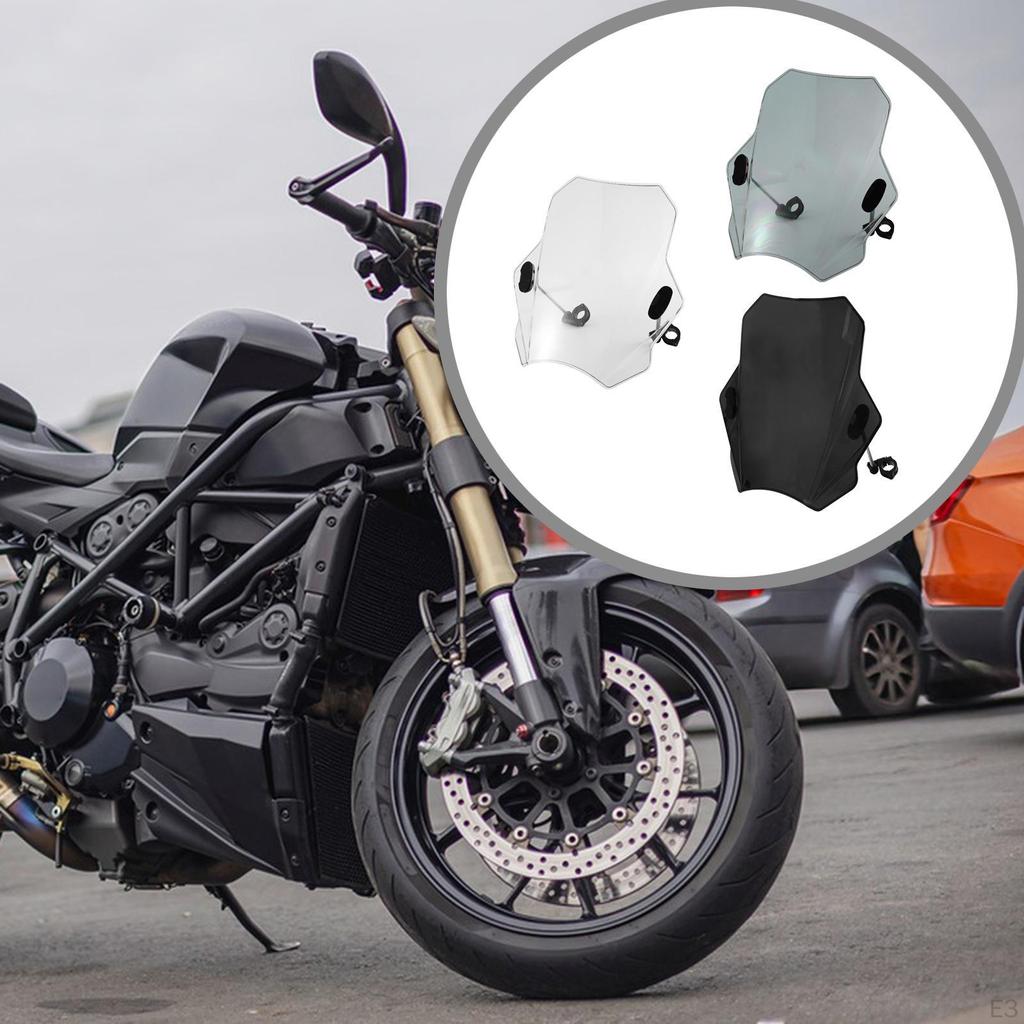 Motorcycle Windshield Replacement Windproof Universal Easy Installation Professional Windscreen for