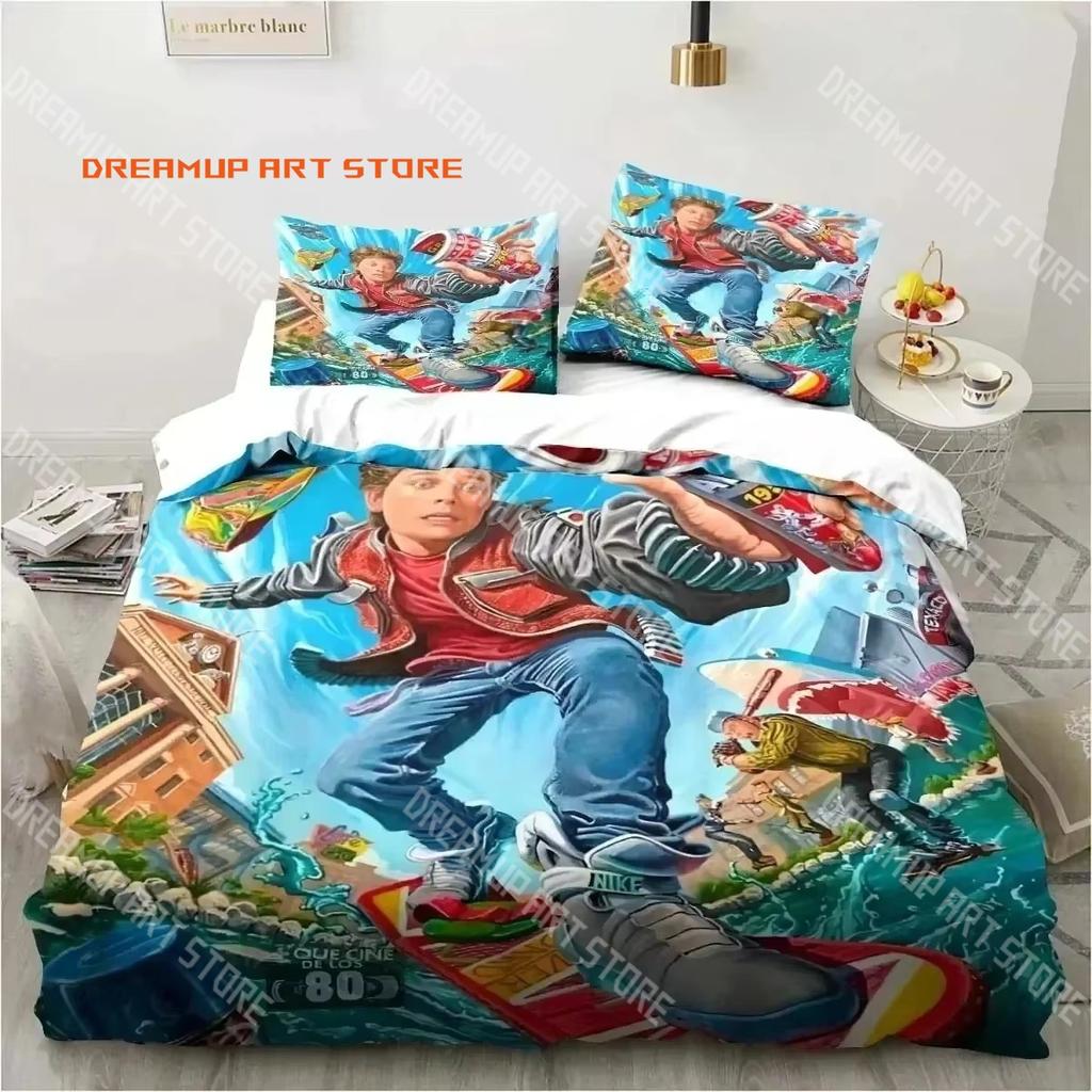 3D Print Back To The Future Movie Bedding Set Single Twin Full Queen King Size Bed Set Adult Kid Bedroom Duvetcover Set