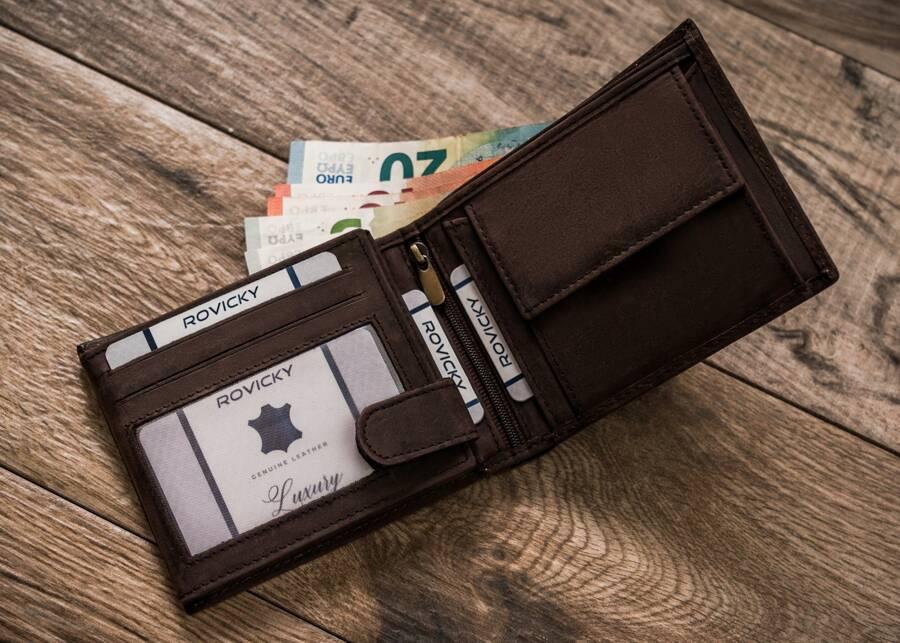 Large men's leather wallet - Always Wild