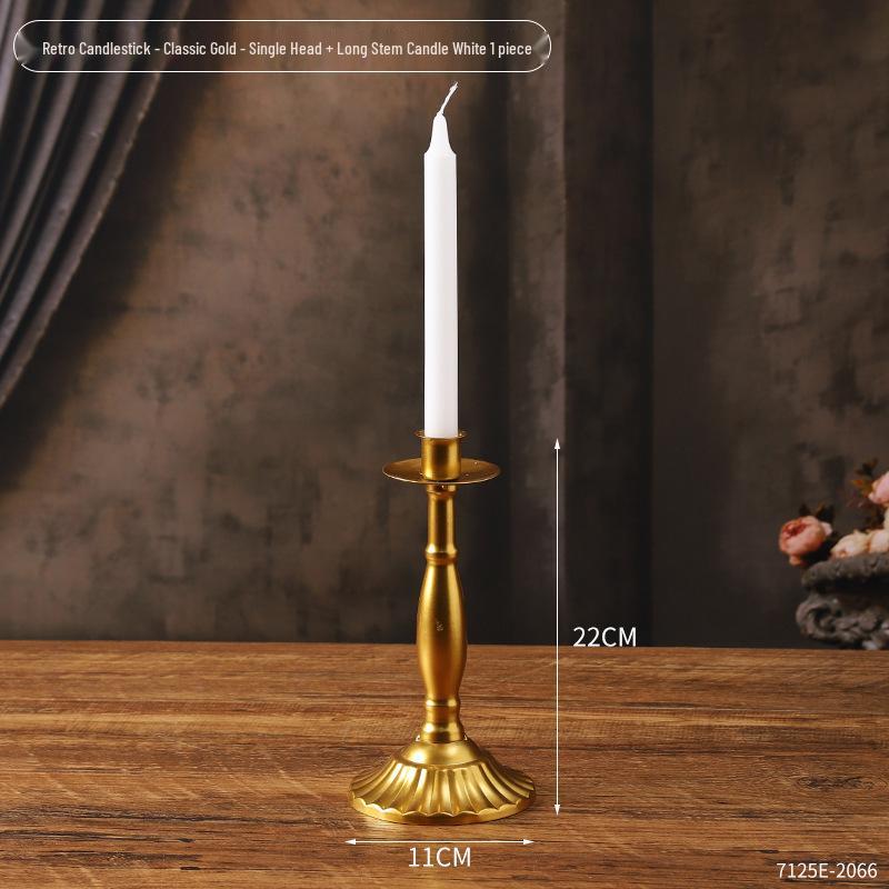 Винтажный французский подсвечник-украшение – Романтический европейский держатель для свечей для декора стола и фотосессий