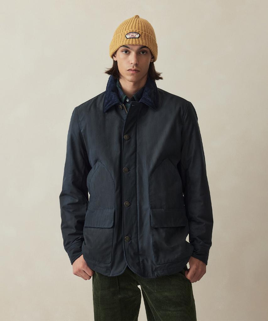 Brooks Brothers Waxed Chore Jacket (Navy) (Bbojmm4983Ref)