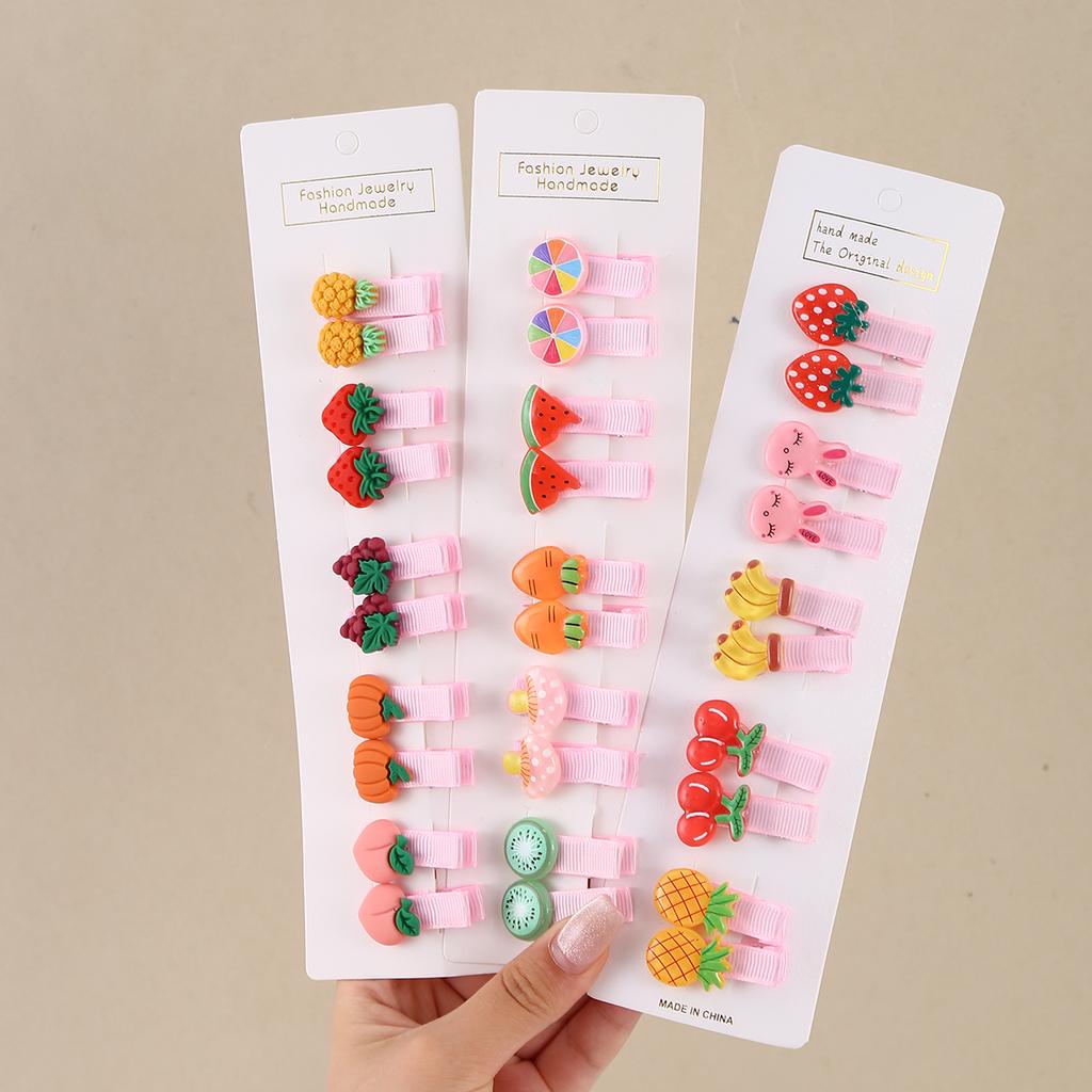 Набор из 30 штук детских заколок для волос, мультяшные бантики, заколки для волос для девочек-цветочниц, милые детские заколки, заколки-автоматы, детские аксессуары для волос