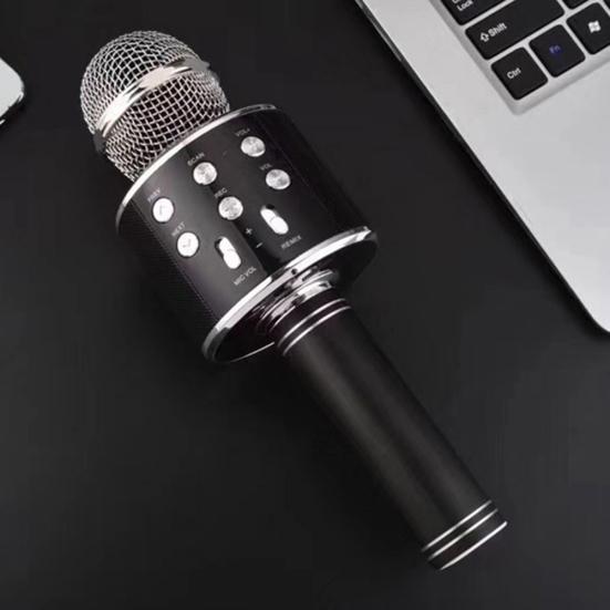 Bluetooth Wireless Karaoke Microphone Phone Music Player Record KTV MIC Speaker