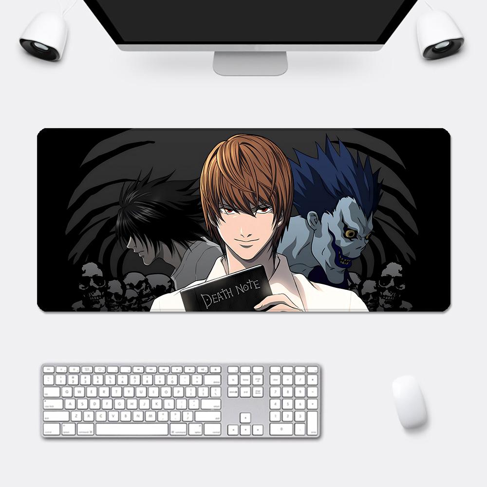 Comics Deaths Notes Anime Mousepad HD Printing Computer Gamers Locking Edge Nonslip Mouse Pad XXLxcm Keyboard PC Desk Pad